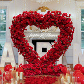TOPTEN AR038 Heart-shaped Artificial Flower Arch for Wedding&Events to Decoration