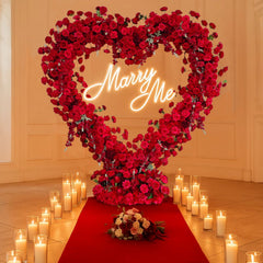 TOPTEN AR038 Heart-shaped Artificial Flower Arch for Wedding&Events to Decoration