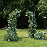 TOPTEN AR008 Ivory Shape Artificial Floral Arch for Wedding Events to Decoration
