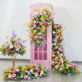 TOPTEN TR012 Artificial Flower Runner 200*40cm for Wedding Event Decoration