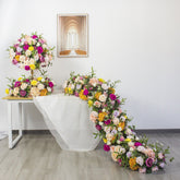 TOPTEN TR009 Artificial Flower Runner 200*45cm for Wedding Event Decoration