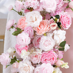 TOPTEN TR016 Artificial Flower Runner 200*40cm for Wedding Event Decoration