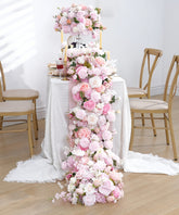 TOPTEN TR016 Artificial Flower Runner 200*40cm for Wedding Event Decoration