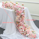 TOPTEN TR016 Artificial Flower Runner 200*40cm for Wedding Event Decoration