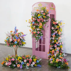 TOPTEN TR012 Artificial Flower Runner 200*40cm for Wedding Event Decoration