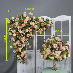 TOPTEN FB004 Artificial Flower Centerpiece for Wedding Event Decoration