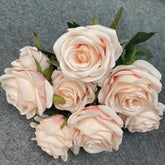 TOPTEN LF001 Artificial 9-heads Rose for Home Party Wedding Decoration