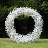 TOPTEN AR021 Circle Shape Artificial Flower Arch for Wedding Events to Decoration