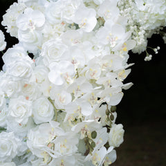TOPTEN AR021 Circle Shape Artificial Flower Arch for Wedding Events to Decoration
