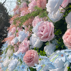 TOPTEN FW006 Artificial Flower Wall 8*8ft for Wedding Party Event Decoration