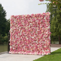 TOPTEN FW007 Artificial Flower Wall 8*8ft for Wedding Party Event Decoration