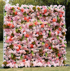 TOPTEN FW023 Artificial Flower Wall 8*8ft for Wedding Party Events Decoration