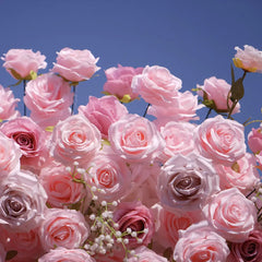 TOPTEN AR016 Heart-shaped Artificial Flower Arch for Wedding Events to Decoration