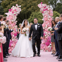 TOPTEN AR028 Artificial Flower 2.1*2.1m Arch for Wedding Events Decor