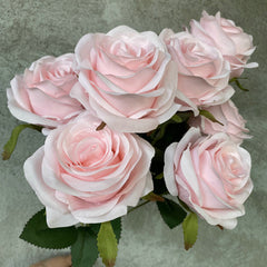 TOPTEN LF003 Artificial 9-heads Rose for Home Party Wedding Decoration