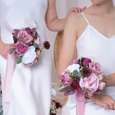 TOPTEN HB001 Artificial Bridal Bouquet 20cm for Wedding Event Decoration