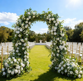 TOPTEN AR013 Artificial Flower 2.2*2.2m Arch for Wedding Events Decor