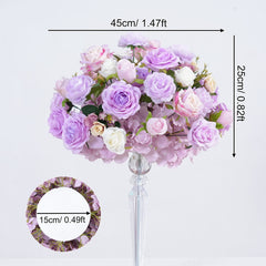 TOPTEN TR016 Artificial Flower Runner 200*40cm for Wedding Event Decoration