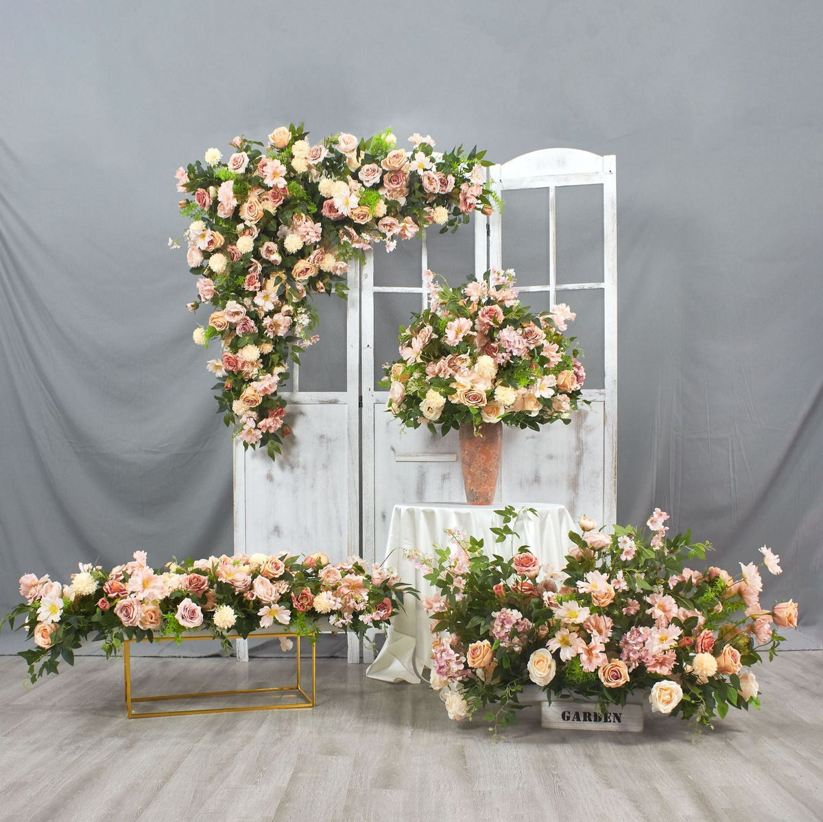 TOPTEN FB004 Artificial Flower Centerpiece for Wedding Event Decoration