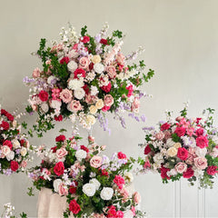 TOPTEN FB008 Artificial Flower Centerpiece for Wedding Event Decoration