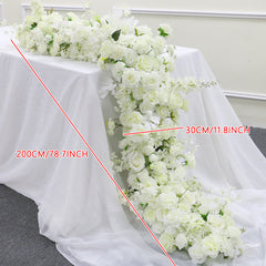 TOPTEN TR016 Artificial Flower Runner 200*40cm for Wedding Event Decoration