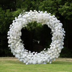 TOPTEN AR021 Circle Shape Artificial Flower Arch for Wedding Events to Decoration