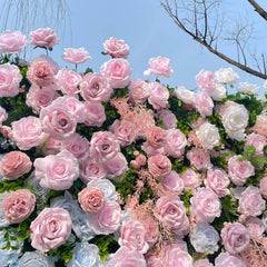 TOPTEN FW006 artificial flower wall 8*8ft for wedding party event decoration