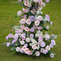 TOPTEN AR039 Ivory Shape Artificial Flower Arch for Wedding Events to Decoration