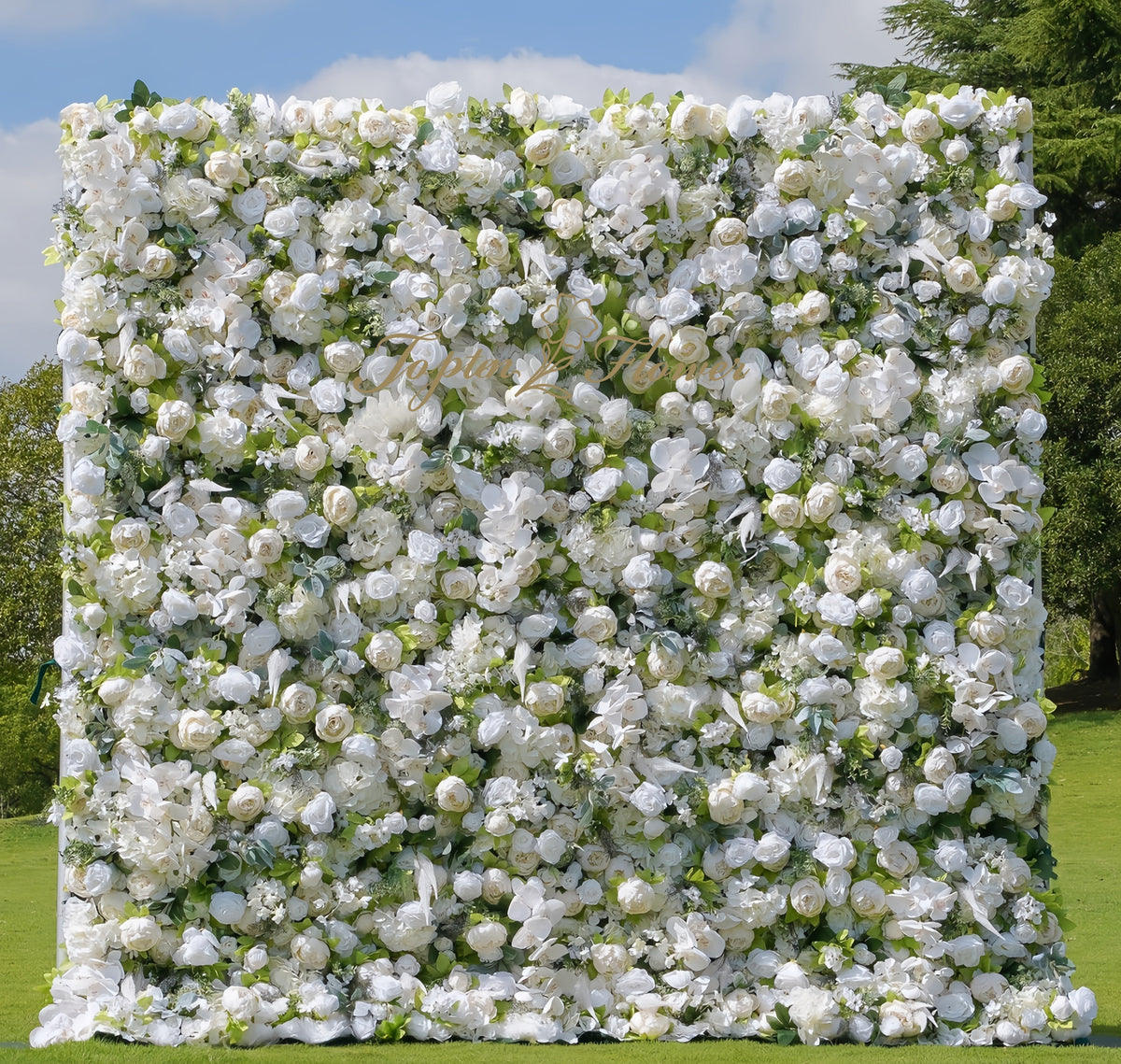 TOPTEN FW020 Artificial Flower Wall 8*8ft for Wedding Party Event Decoration