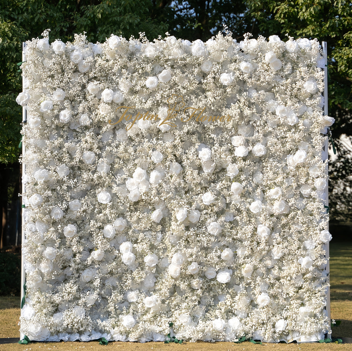 TOPTEN FW015 Artificial Flower Wall 8*8ft for Wedding Party Event Decoration