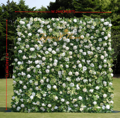 TOPTEN FW005 Artificial Flower Wall 8*8ft for Wedding Party Event Decoration