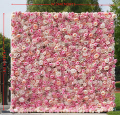 TOPTEN FW007 Artificial Flower Wall 8*8ft for Wedding Party Event Decoration