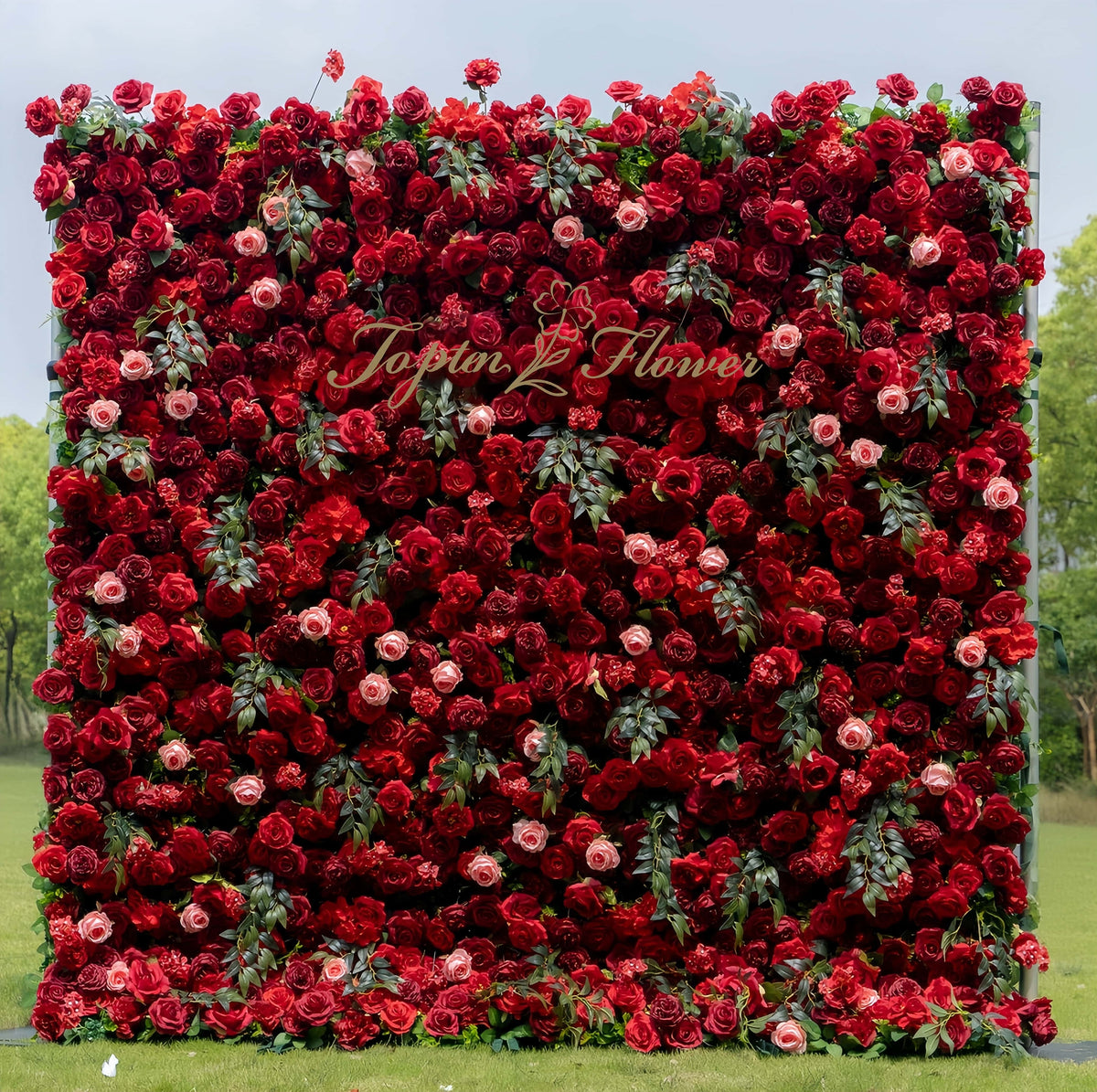TOPTEN FW010 Artificial Flower Wall 8*8ft for Wedding Party Event Decoration