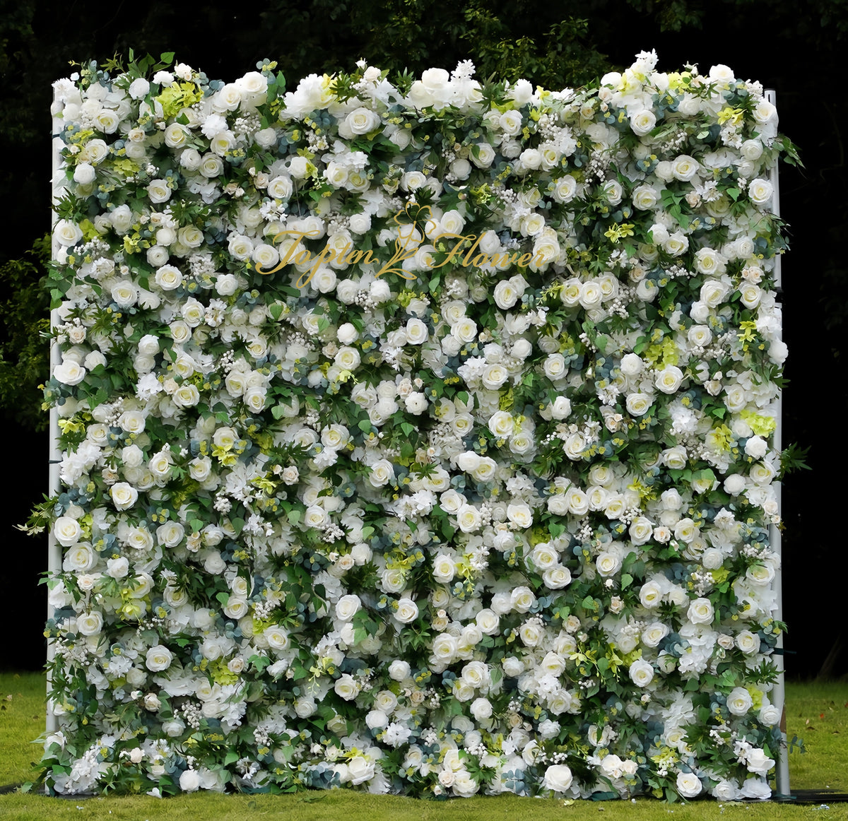 TOPTEN FW016 Artificial Flower Wall 8*8ft for Wedding Party Event
