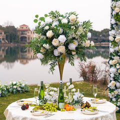 TOPTEN FB010 Artificial Flower Centerpiece for Wedding Event Decoration