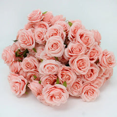 TOPTEN LF003 Artificial 9-heads Rose for Home Party Wedding Decoration