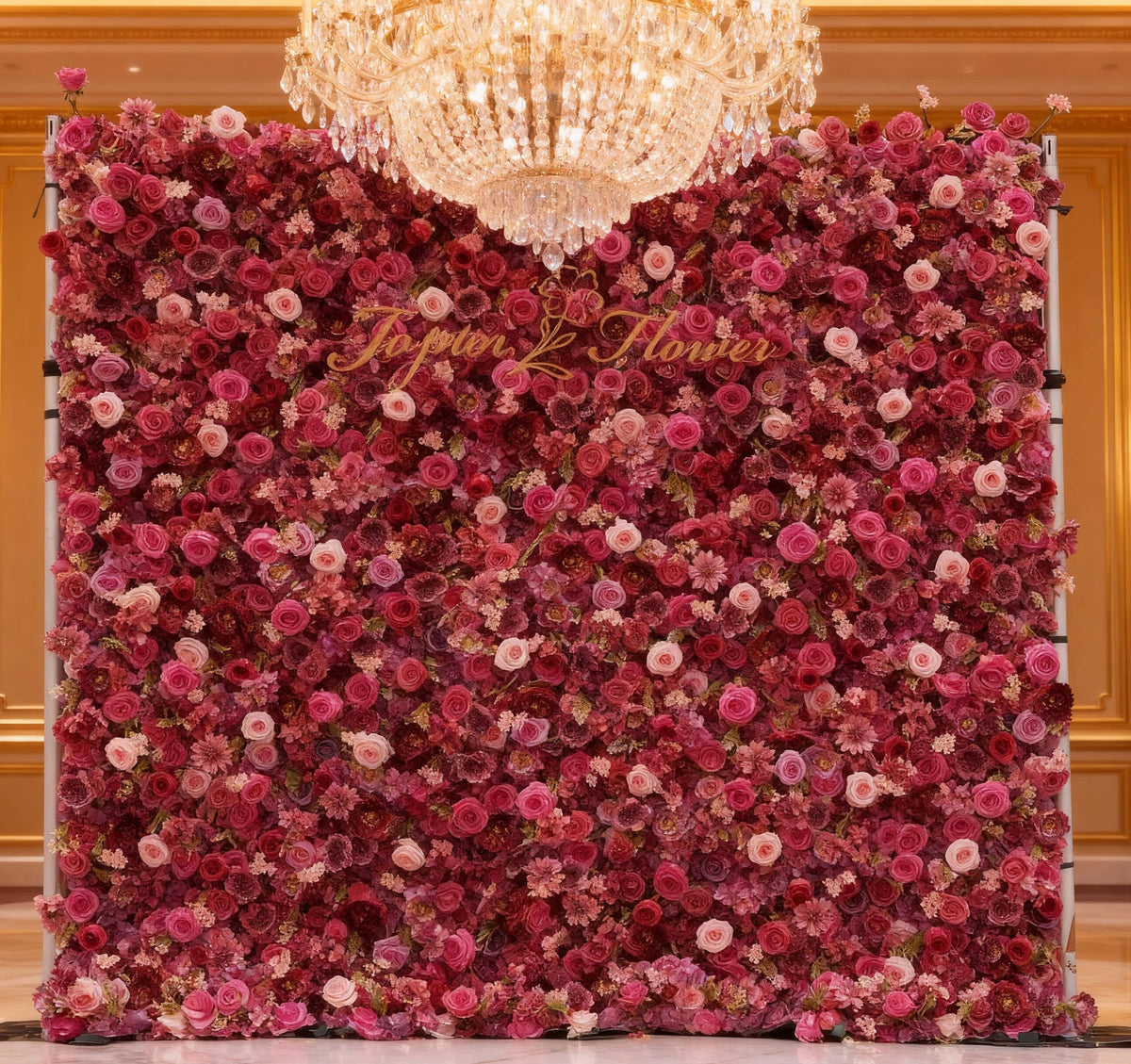 TOPTEN FW026 Artificial Flower Wall 8*8ft for Wedding Party Events Decoration